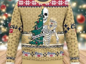 Coors Banquet Dead Inside Ugly Christmas Sweater - Image 1