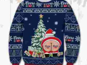 Coors Banquet Funny Ugly Christmas Sweater - Image 1