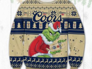 Coors Banquet Grinch Ugly Christmas Sweater - Image 1
