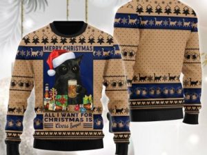 Coors Banquet Is All I Want For Christmas Ugly Christmas Sweater - Image 1