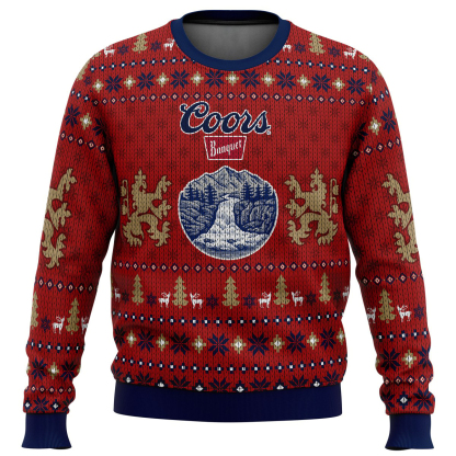 coors banquet ugly christmas sweater 1 Coors Banquet Ugly Christmas Sweater - Image 1