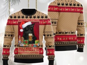 Coors Light Is All I Want For Christmas Ugly Christmas Sweater - Image 1