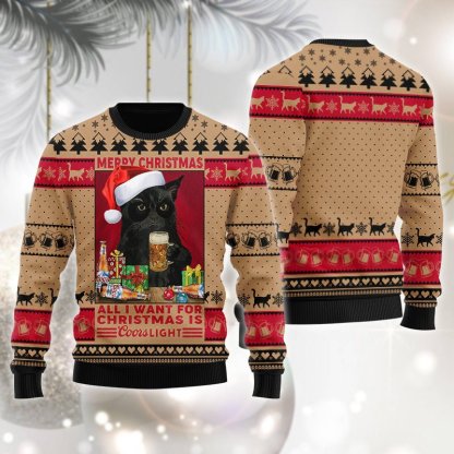 coors light is all i want for christmas ugly christmas sweater 1 Coors Light Is All I Want For Christmas Ugly Christmas Sweater - Image 1