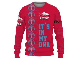 Coors Light It's In My DNA-3D Sweatshirt - Image 1
