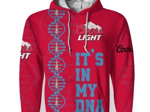 Coors Light It's In My DNA-3D Unisex Hoodie - Image 1