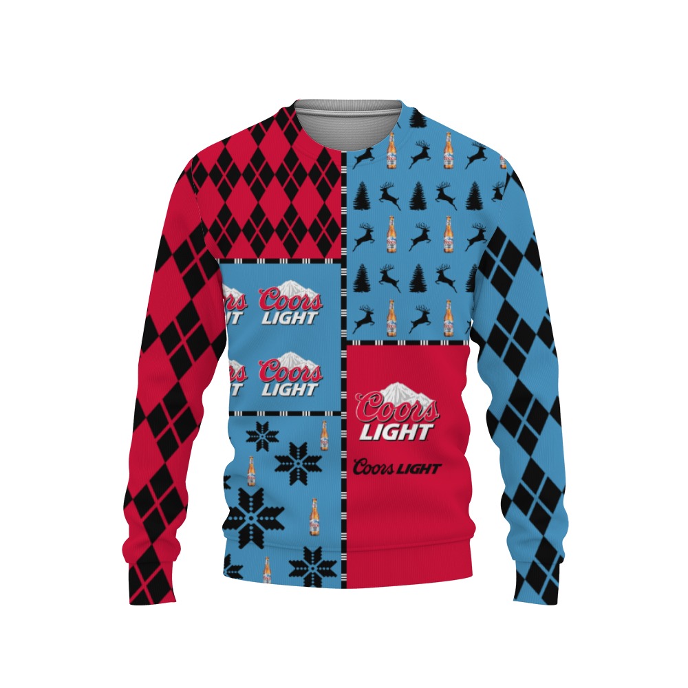 coors light merry christmas and 3d sweatshirt 1 Coors Light Merry Christmas And -3D Sweatshirt - Image 1