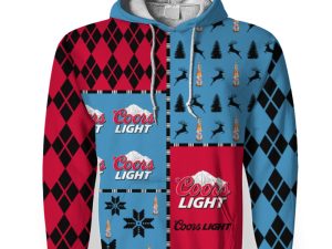 Coors Light Merry Christmas And -3D Unisex Hoodie - Image 1
