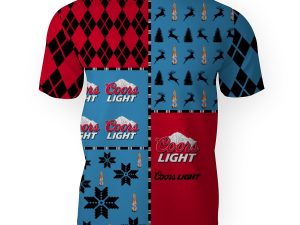 Coors Light Merry Christmas And -3D Unisex T-Shirt - Image 1