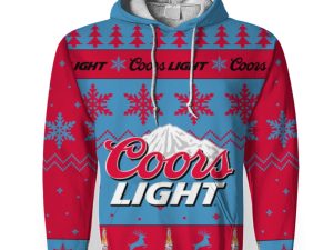 Coors Light Merry Christmas Unisex Gift Fan-3D Unisex Hoodie - Image 1