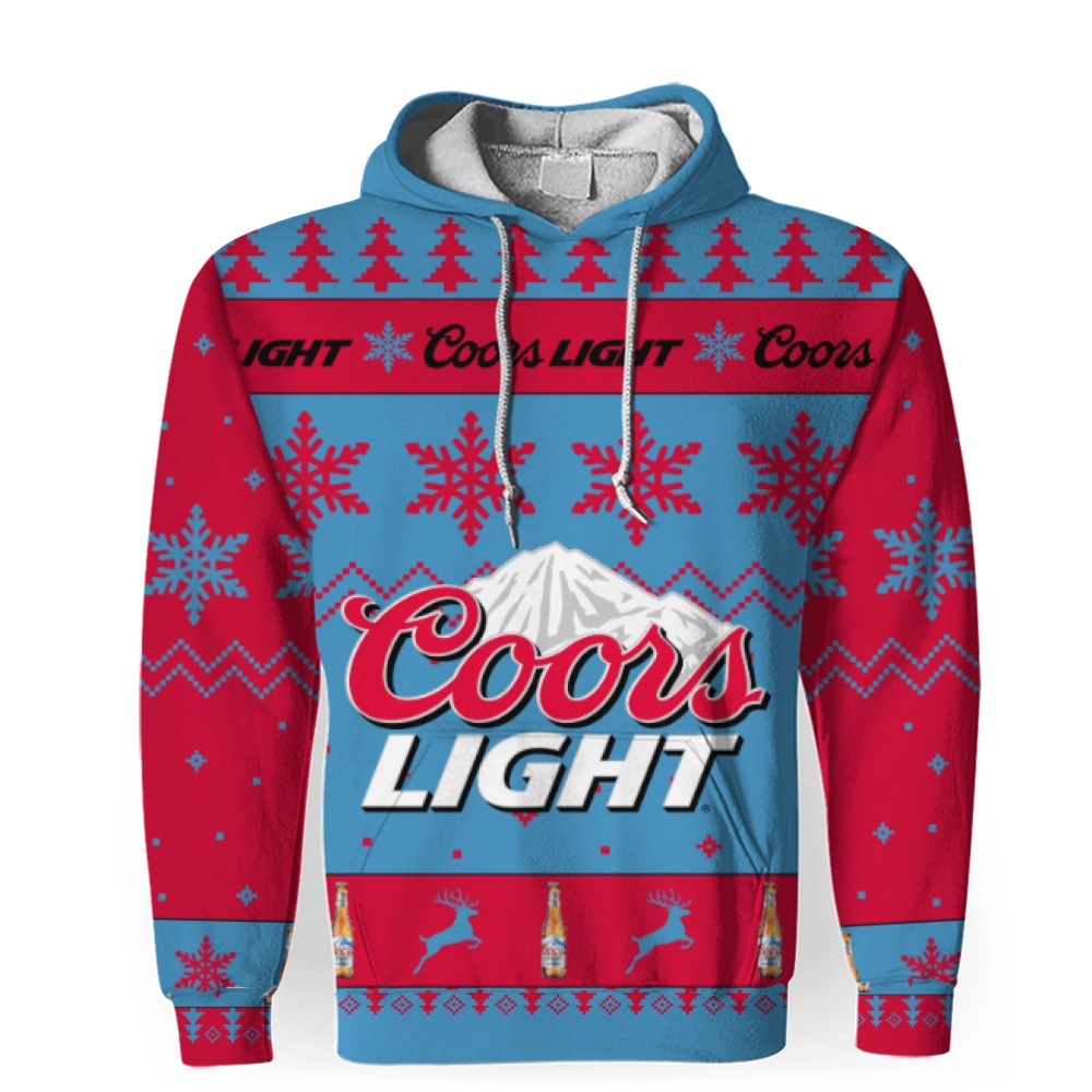 coors light merry christmas unisex gift fan 3d unisex hoodie 1 Coors Light Merry Christmas Unisex Gift Fan-3D Unisex Hoodie - Image 1