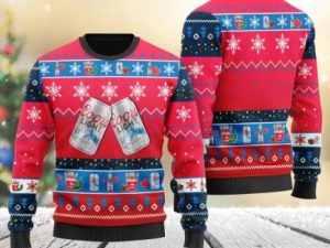 Coors Light Snowflakes Ugly Christmas Sweater - Image 1