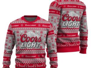 Coors Light Snowing Christmas Ugly Christmas Sweater - Image 1