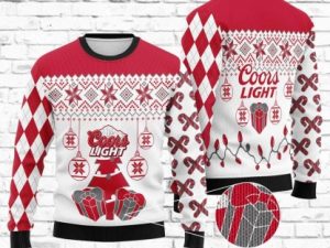Coors Light Ugly Christmas Sweater With Full Size - Image 1