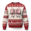 Coquette Bow Christmas Tree Cake Ugly Christmas Sweater Xmas Vibes - Image 1