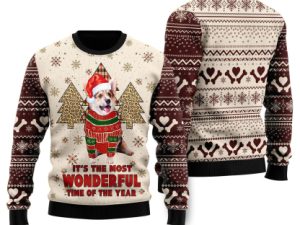 Corgi The Most Beautiful Time Ugly Christmas Sweater - Image 1