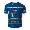 Corona Extra American Merry Christmas, Snoopy House Cute Fan Gift-3D Unisex T-Shirt - Image 1