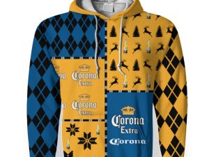 Corona Extra Merry Christmas And -3D Unisex Hoodie - Image 1
