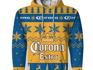 Corona Extra Merry Christmas Unisex Gift Fan-3D Unisex Hoodie - Image 1