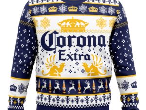 Corona Extra Ugly Christmas Sweater Holiday Gift - Image 1