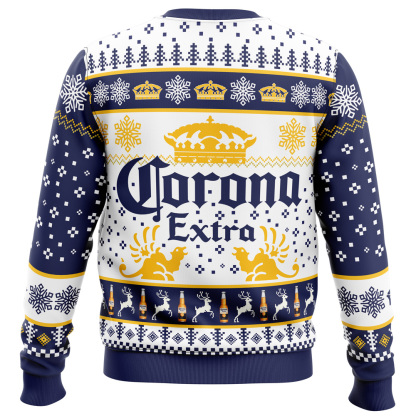 corona extra ugly christmas sweater holiday gift 2 Corona Extra Ugly Christmas Sweater Holiday Gift - Image 2