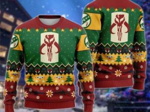 Cosmic Battles Boba Fett Logo Ugly Christmas Sweater - Image 1