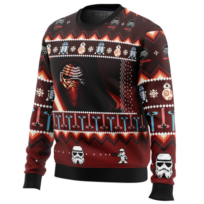 cosmic battles christmas awakens ugly christmas sweater 2 Cosmic Battles Christmas Awakens Ugly Christmas Sweater - Image 2