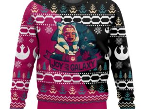 Cosmic Battles Joy To The Galaxy Ugly Christmas Sweater - Image 1