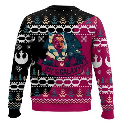 cosmic battles joy to the galaxy ugly christmas sweater 2 Cosmic Battles Joy To The Galaxy Ugly Christmas Sweater - Image 2