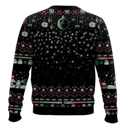 cosmic battles merry force be with you ugly christmas sweater 2 Cosmic Battles Merry Force Be With You Ugly Christmas Sweater - Image 2