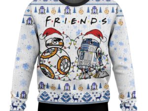 Cosmic Battles R2 D2 Bb 8 Friends Ugly Christmas Sweater - Image 1