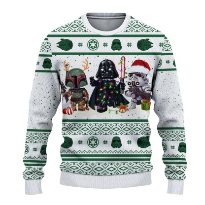 cosmic battles ugly christmas sweater gift for dad 1 Cosmic Battles Ugly Christmas Sweater Gift For Dad - Image 1