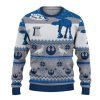 Cosmic Battles Ugly Christmas Sweater Holiday Gift Blue - Image 1