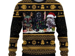 Cosmic Battles Ugly Christmas Sweater Holiday Gift For Family - Image 1