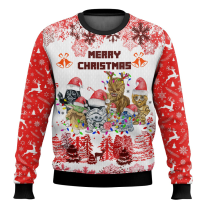 cosmic battles ugly christmas sweater holiday gift holiday gift 1 Cosmic Battles Ugly Christmas Sweater Holiday Gift Holiday Gift - Image 1