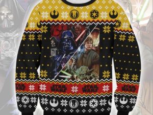 Cosmic Battles Ugly Christmas Sweater Holiday Present - Image 1