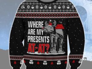 Cosmic Battles Where Presents Ugly Christmas Sweater - Image 1