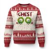 Couples Matching Ugly Christmas Sweater Chest Nuts Funny Couples Chestnuts - Image 1
