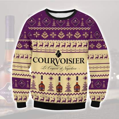 courvoisier ugly christmas sweater 1 Courvoisier Ugly Christmas Sweater - Image 1