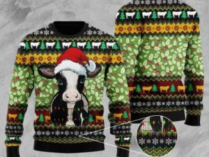 Cow Ver 2 Ugly Christmas Sweater - Image 1