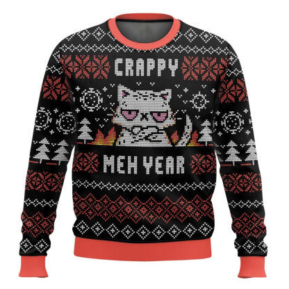 crappy meh year ugly christmas sweater 1 Crappy Meh Year Ugly Christmas Sweater - Image 1