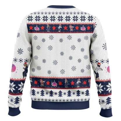 criminal christmas pulp fiction ugly christmas sweater 2 Criminal Christmas Pulp Fiction Ugly Christmas Sweater - Image 2