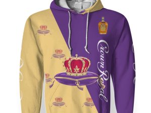 Crown Royal And Pattern Logo-3D Unisex Hoodie - Image 1