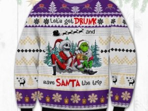 Crown Royal Get Drunk Ugly Christmas Sweater - Image 1