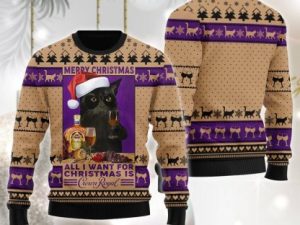 Crown Royal Is All I Want For Christmas Ugly Christmas Sweater - Image 1