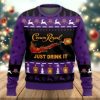 Crown Royal Just Drink It Ugly Christmas Sweater - Image 1