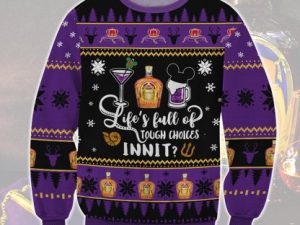 Crown Royal Life Choices Ugly Christmas Sweater - Image 1