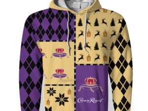 Crown Royal Merry Christmas And -3D Unisex Hoodie - Image 1