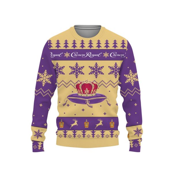Crown Royal Merry Christmas Unisex Gift Fan-3D Sweatshirt - Image 1