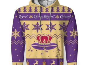 Crown Royal Merry Christmas Unisex Gift Fan-3D Unisex Hoodie - Image 1