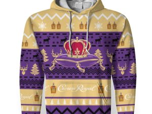 Crown Royal Shirts For Men With Vintage For Sale-3D Unisex Hoodie - Image 1